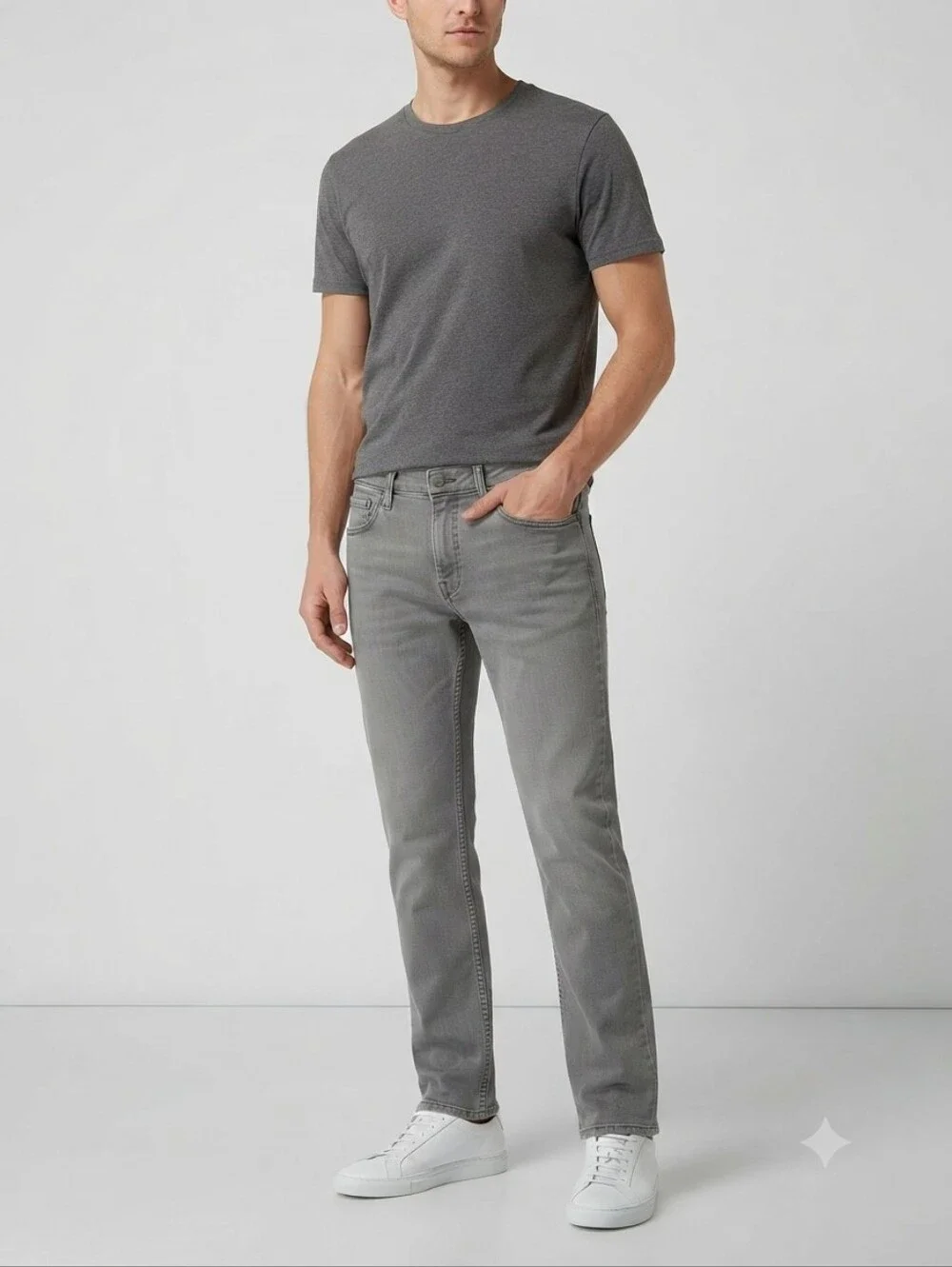 Levi’s Men’s Gray/Brown 511 Slim Fit Stretch Denim Jeans Low Rise 5-Pocket 36×34